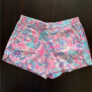 Lilly Pulitzer Pink and Blue Patterned Women's Shorts